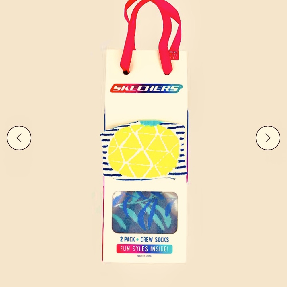 New Skechers Fun Style Crew Socks
